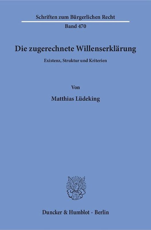 Die zugerechnete Willenserklärung.
