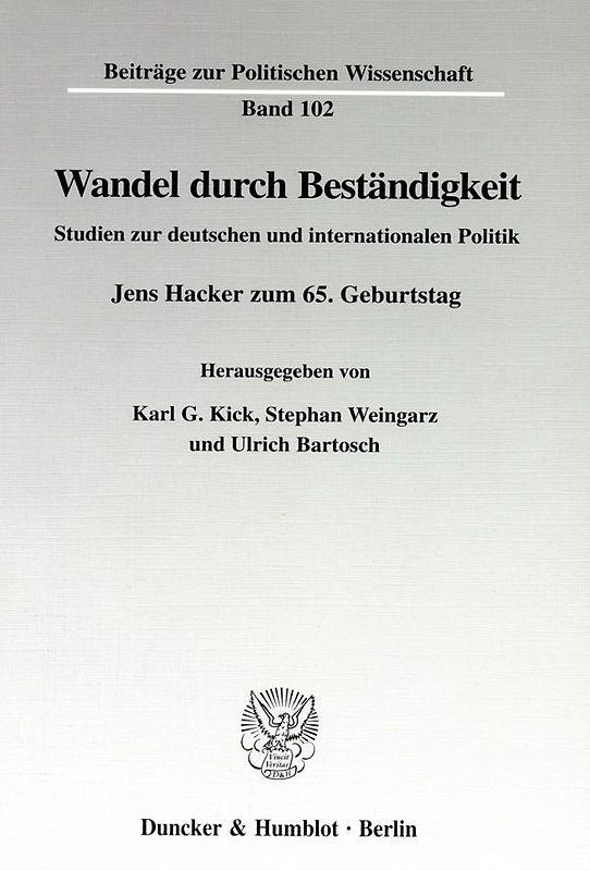 Wandel durch Beständigkeit.