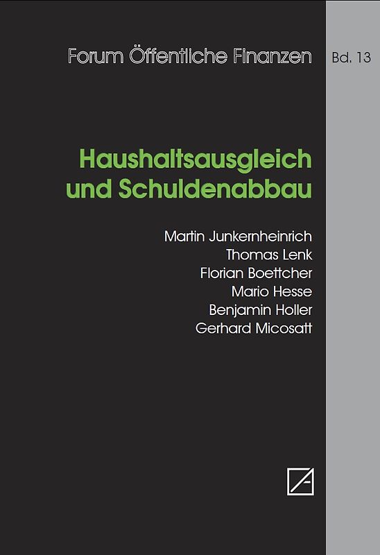 Haushaltsausgleich und Schuldenabbau