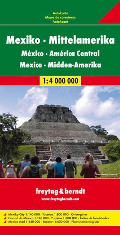 Mexiko - Mittelamerika. 1:4 Mill.