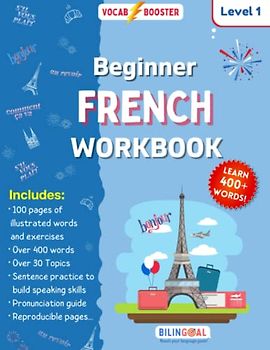 Beginner French Workbook: Learn over 400 words! Level 1