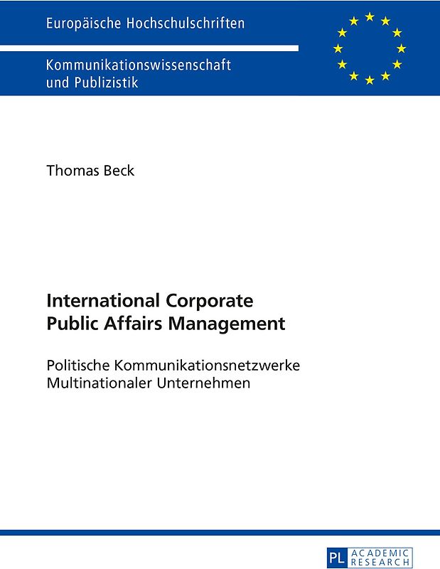 International Corporate Public Affairs Management