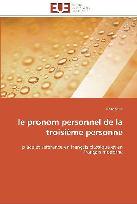 le pronom personnel de la troisième personne