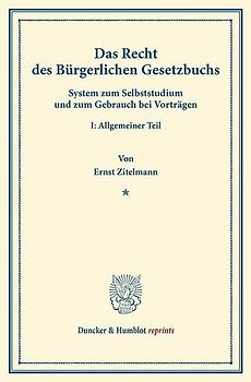 Das Recht des Bürgerlichen Gesetzbuchs.