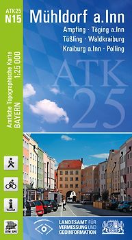 ATK25-N15 Mühldorf a.Inn (Amtliche Topographische Karte 1:25000)
