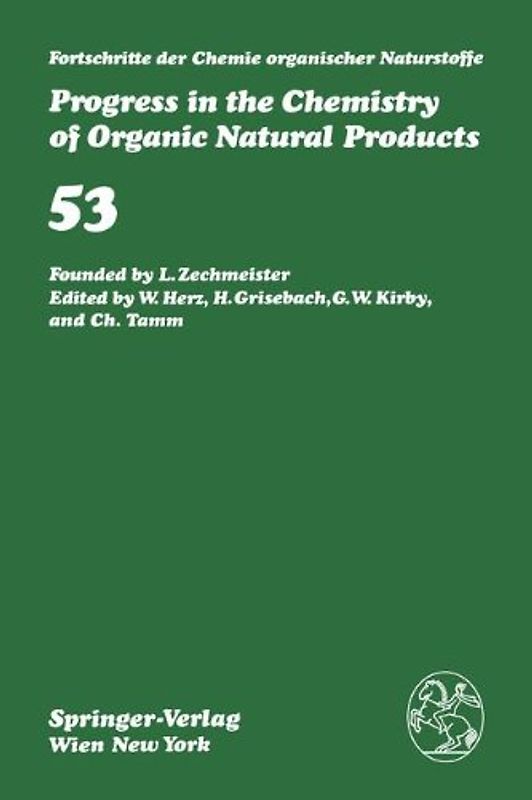 Fortschritte der Chemie organischer Naturstoffe / Progress in the Chemistry of Organic Natural Products