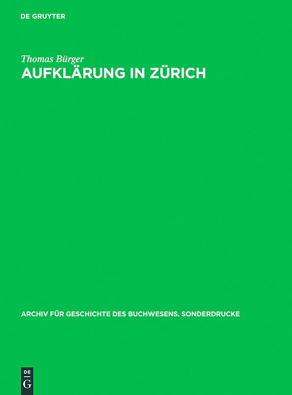 Aufklärung in Zürich
