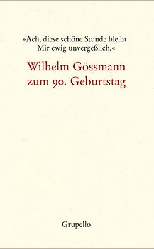 »Ach, diese schöne Stunde bleibt Mir ewig unvergeßlich.«
