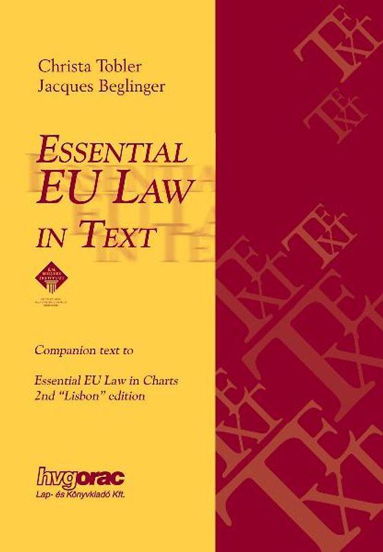 Essential EU Law in Text