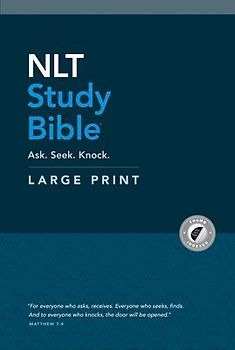 NLT Study Bible Large Print (Red Letter, Hardcover, Indexed)