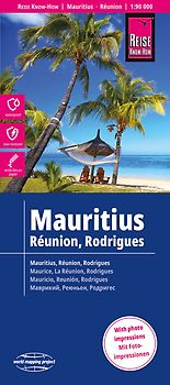 Reise Know-How Landkarte Mauritius, Réunion, Rodrigues (1:90.000)