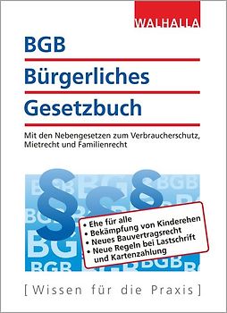 BGB - Bürgerliches Gesetzbuch Ausgabe 2018