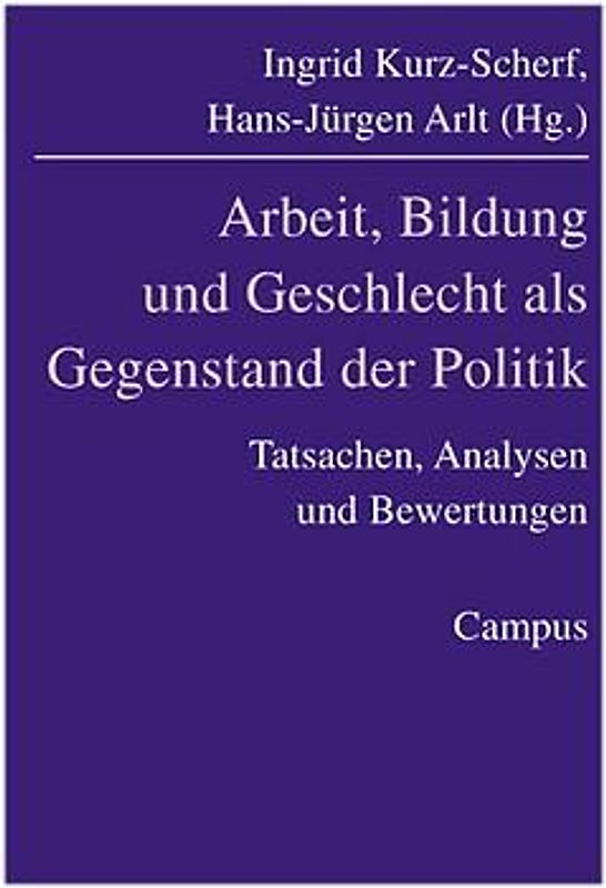 Arbeit, Bildung und Geschlecht