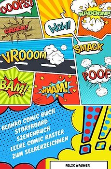 Blanko Comic Buch Storyboard Szenenbuch Leere Comic Raster zum Selberzeichnen