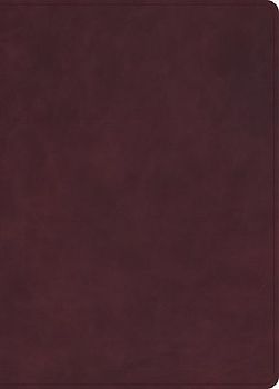 KJV Single-Column Wide-Margin Bible, Holman Handcrafted Collection, Marbled Burgundy Premium Calfskin