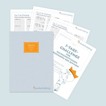 7-Tage-Challenge zum halbschriftlichen Verfahren der Division, 4. Klasse