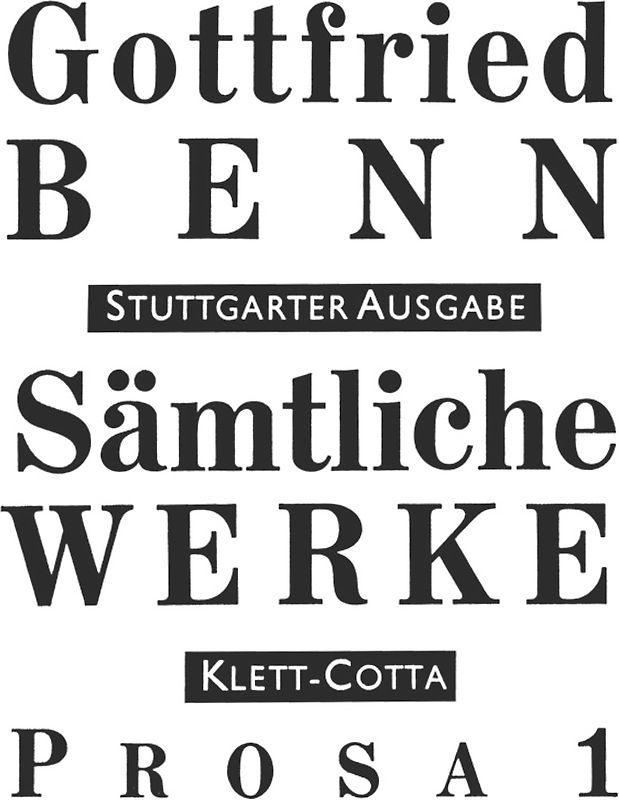 Sämtliche Werke - Stuttgarter Ausgabe. Bd. 3 - Prosa 1 (Sämtliche Werke - Stuttgarter Ausgabe, Bd. 3)