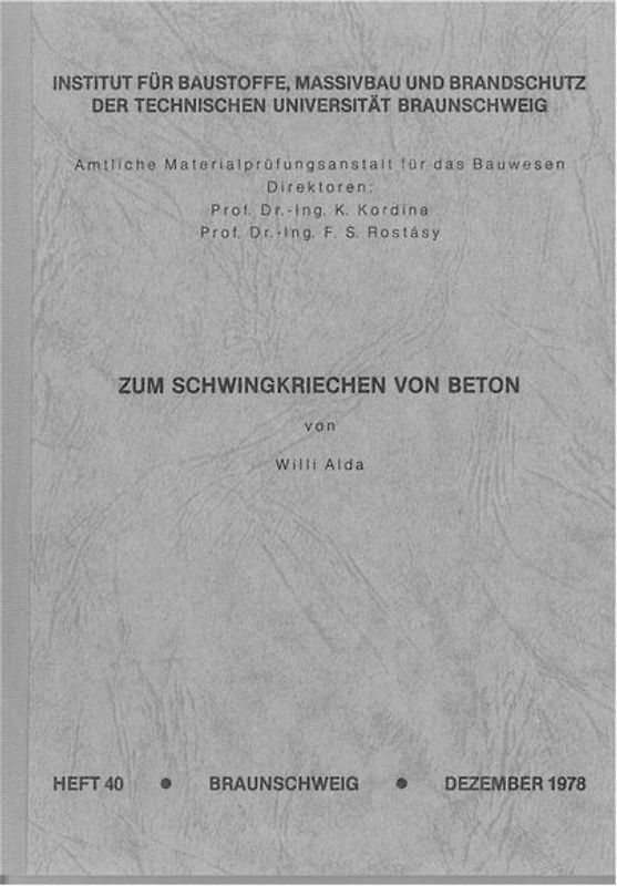 Zum Schwingkriechen von Beton