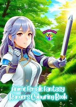 Anime Female Fantasy Rangers Colouring Book