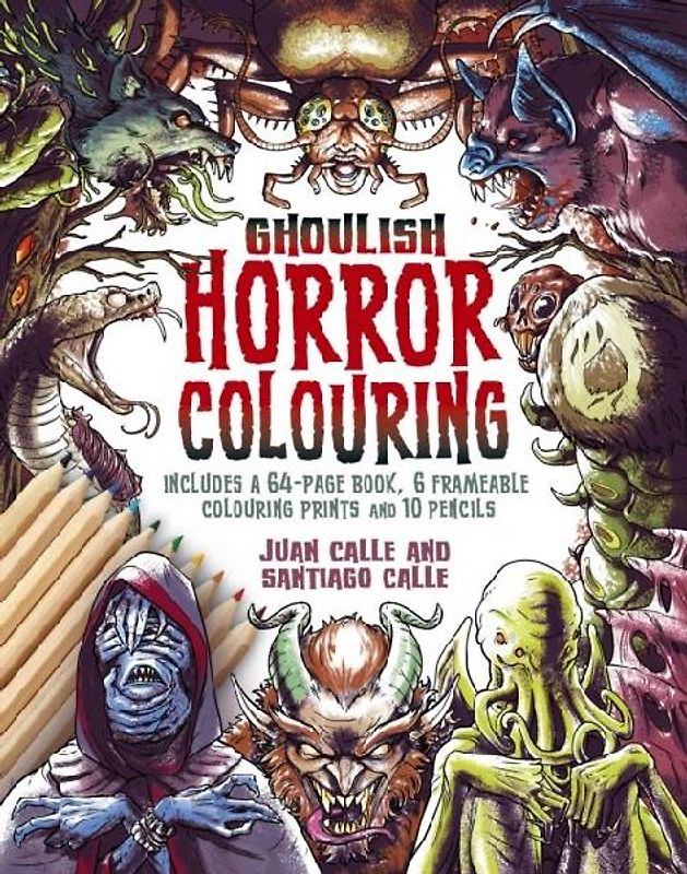 Ghoulish Horror Colouring Kit