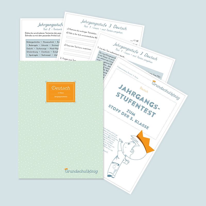 Grundschule - Deutsch: Jahrgangsstufentest zum Stoff der 3. Klasse