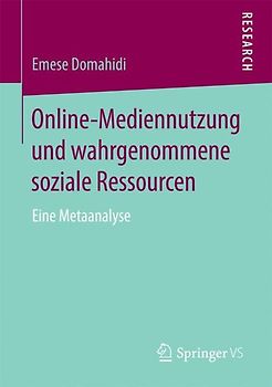 Online-Mediennutzung und wahrgenommene soziale Ressourcen