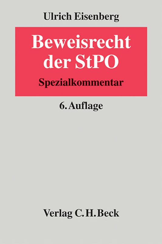 Beweisrecht der StPO