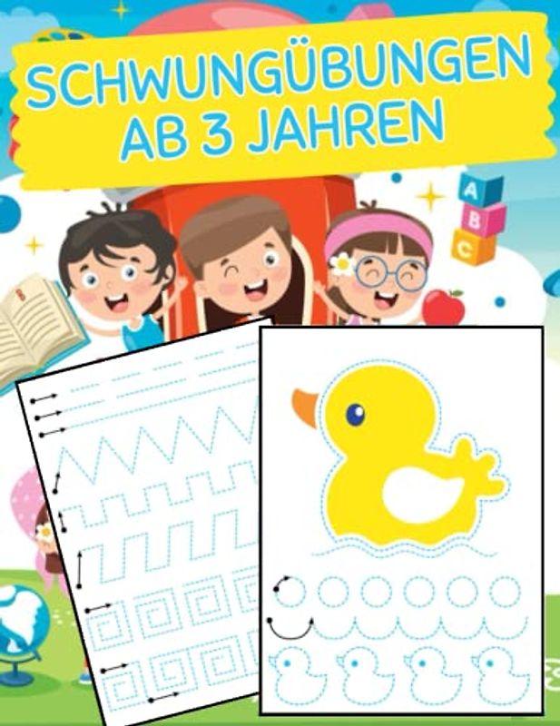 schwungübungen ab 3 jahren: Nachrichtenverfolgung | Ausmalen für Kinder ab 3 Jahren | Steuern Sie Linien und Formen mit dem Stift | Lernaktivitäten für Kleinkinder | Pre-K bis KG (Vorschule)