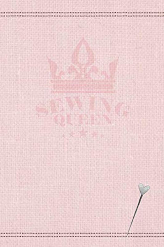 Sewing queen: checked notebook for sewaholics - ideabook - with index - weaving structure rose - 120 pages - 6 x 9 inch