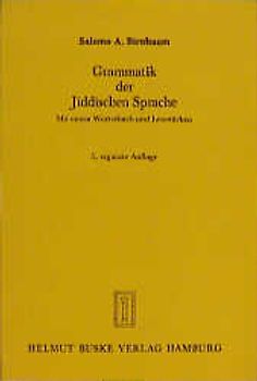 Grammatik der Jiddischen Sprache