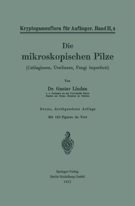 Die mikroskopischen Pilze