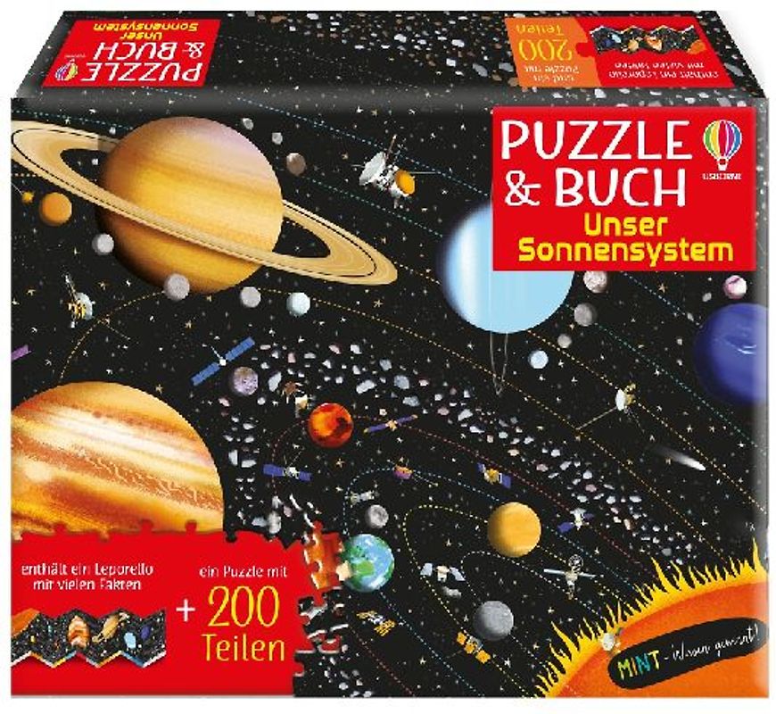 MINT - Wissen gewinnt! Puzzle & Buch: Unser Sonnensystem