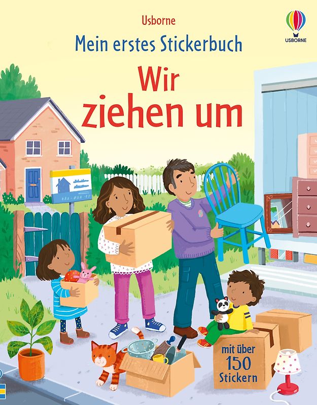 Mein erstes Stickerbuch: Wir ziehen um