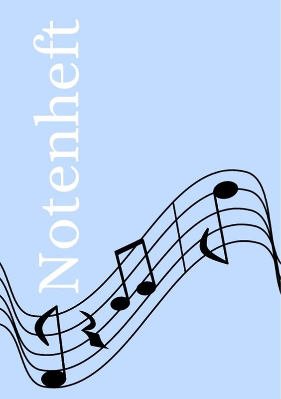 Notenheft: DIN A5 Notenlinienheft | 60 Seiten mit 12 Notenzeilen / Systeme pro Blatt | Papier 90g/m² | Musikheft mit Notenlinien