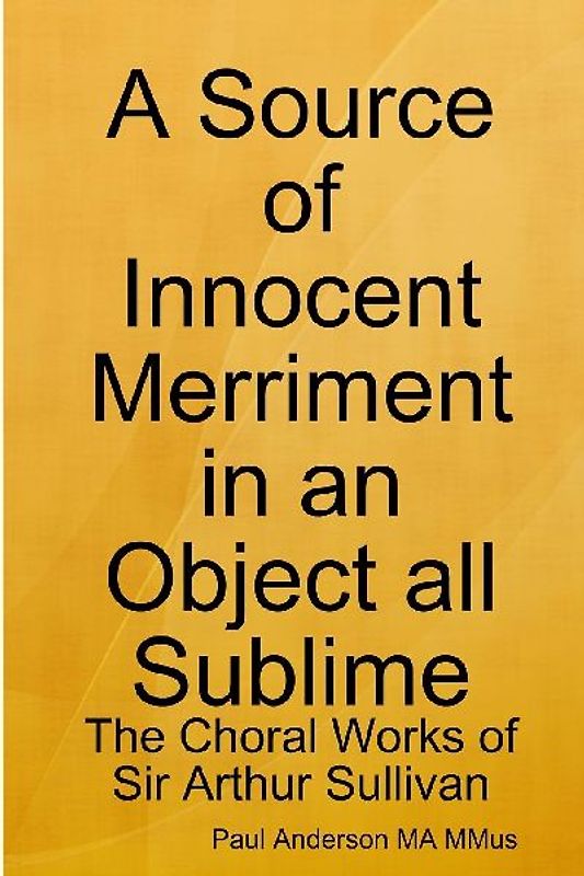 A Source of Innocent Merriment in an Object all Sublime