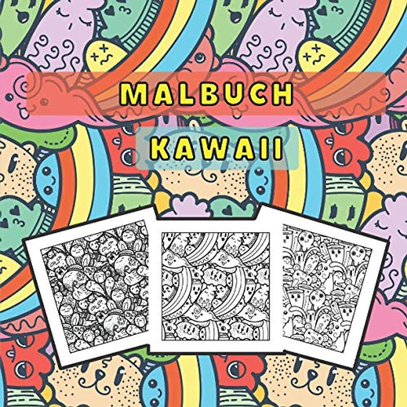 Malbuch Kawaii: Anti-Stress, Zen und entspannende Malvorlagen | 30 magische Zeichnungen | Japanische Malvorlagen für Mädchen und Jungen ab 6 Jahren
