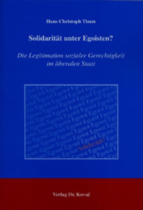 Solidarität unter Egoisten?