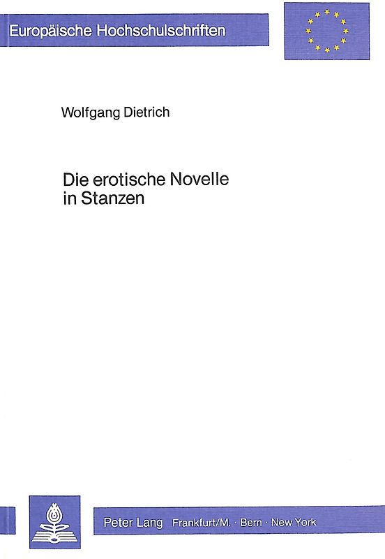 Die erotische Novelle in Stanzen