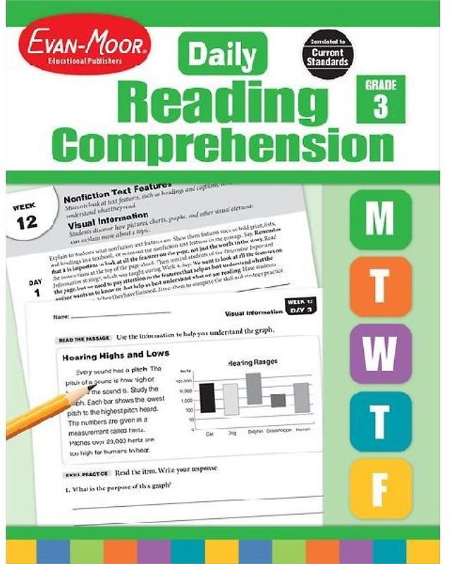 Daily Reading Comprehension, Grade 3 Te