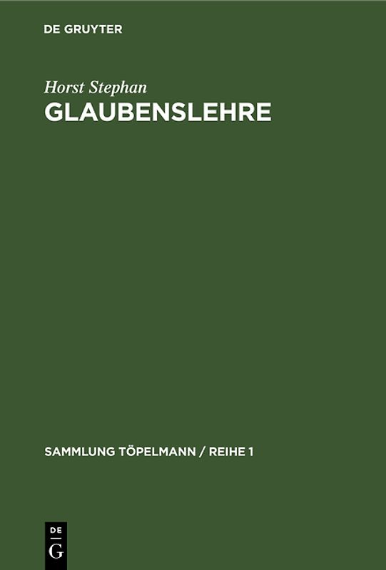 Glaubenslehre