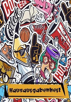 Hausaufgabenheft: Zum Notieren der Hausaufgaben für ein komplettes Schuljahr, inkl. Stundenplan, Schulnoten, Notizen