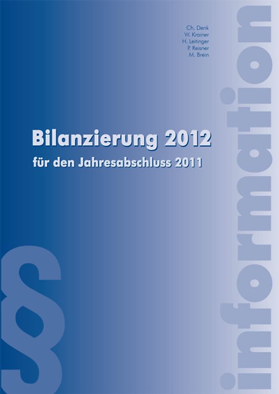 Bilanzierung 2012. für den Jahresabschluss 2011