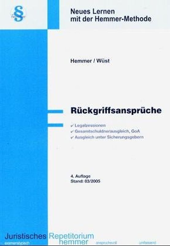 Rückgriffsansprüche