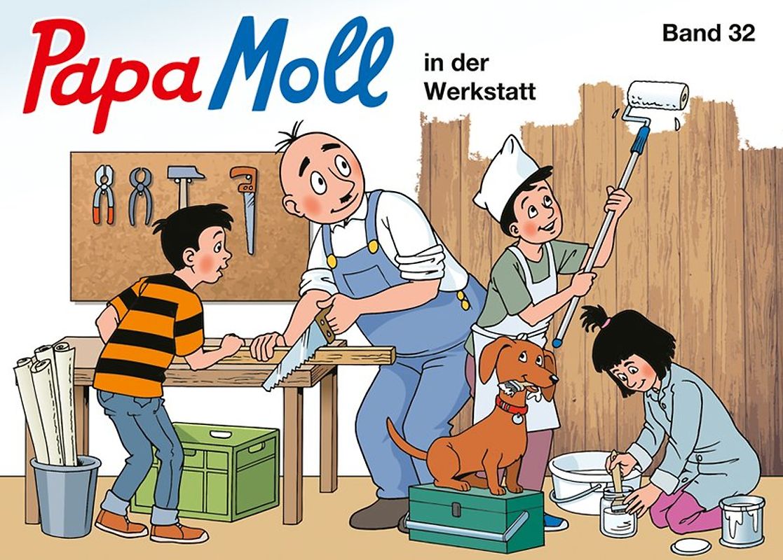 Papa Moll in der Werkstatt