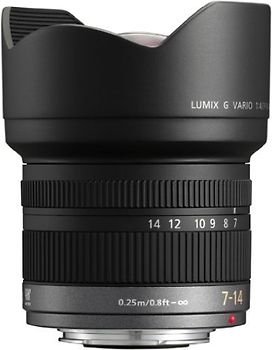 Panasonic Lumix G 7-14 mm F4.0 75 mm Filtergewinde (Micro Four Thirds Anschluss) schwarz