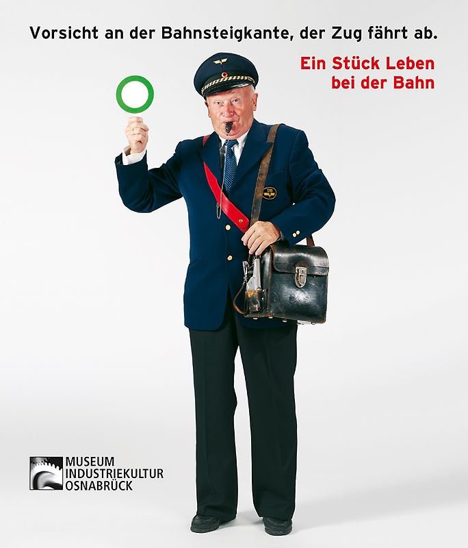 Vorsicht an der Bahnsteigkante, der Zug fährt ab