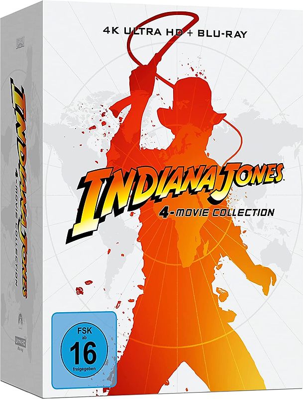 Indiana Jones 1-4 [Limited Steelbook Edition, 9 Discs] 4K Ultra HD Blu-ray