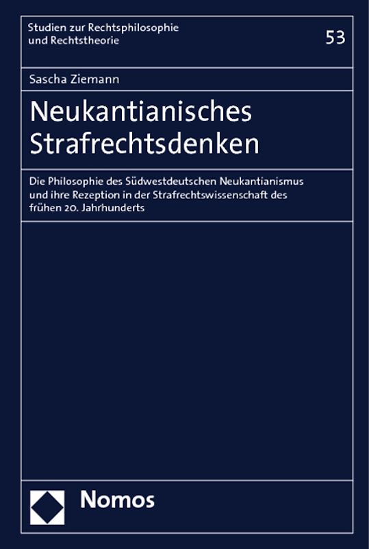 Neukantianisches Strafrechtsdenken