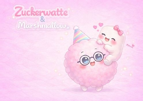 Zuckerwatte und Marshmallow
