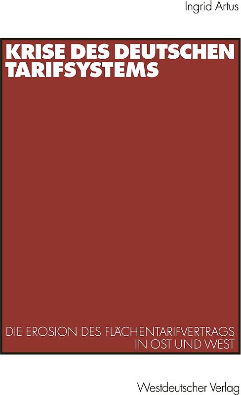 Krise des deutschen Tarifsystems